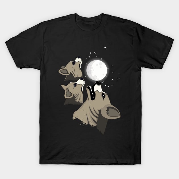 'Three Corgi Moon Wolf Parody' Adorable Corgis Dog T-Shirt by ourwackyhome